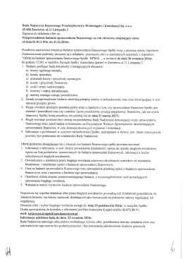 Badanie sprawozdania finansowego za rok obrotowy obejmujący