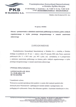 Page 1 W K -- &copy; DZIKU S-A- Przedsiębiorstwo Komunikacji