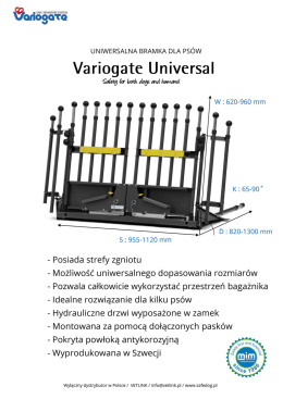 specyfikacja variogate