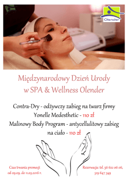 Promocja w SPA Oferta Specjalna Międzynarodowy Dzień