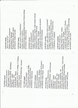 Program koncertów w Instytucie Muzyki UR