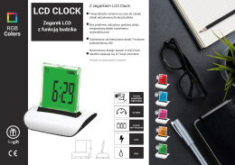 KARTA KATALOGOWA lcd clock