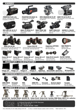 Cennik - TPS Film Studio