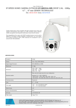 IP SPEED DOME CAMERA OUTDOOR GT