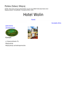 Hotel Wolin - Polska Zobacz Więcej