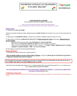 Page 1 –/A INSCRIPTION ANNUELLE AUX TRANSPORTS Äkar