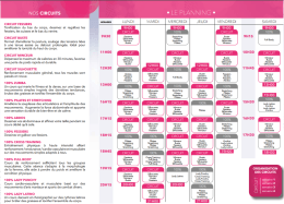 Planning salle de sport toulouse ladymoving