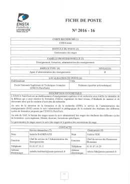 Gestionnaire des stages