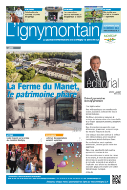 L`ignymontain n°162 - septembre 2016 - Montigny-le