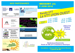 le flyer - VTT Lyon Ouest