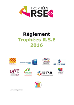 Règlement - Trophées RSE 66