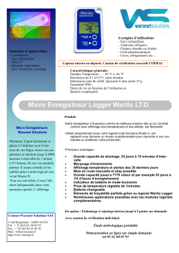Micro Enregistreur Logger Warito LT.D