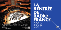 Téléchargez le pdf de la rentrée de Radio France