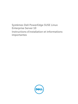 Systèmes Dell PowerEdge SUSE Linux Enterprise Server 10