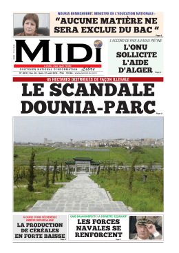 le scandale dounia-parc