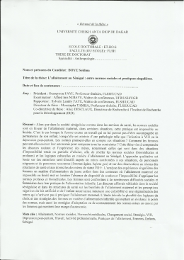 T&eacute;l&eacute;charger le r&eacute;sum&eacute; - Universit&eacute; Cheikh Anta Diop de Dakar