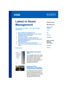 Latest in Asset Management - January/February 2-16