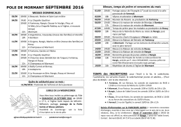 agenda de septembre 2016