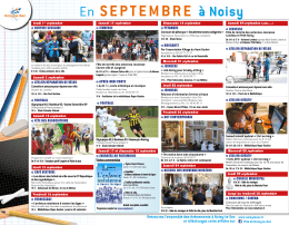 Télécharger Affiche agenda du mois de septembre - Noisy-le-Sec