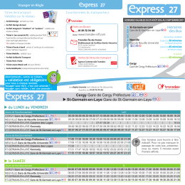 Express 27 depuis Cergy-Pontoise - Saint Germain-en-Laye