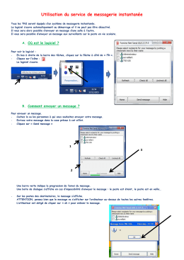 Notice pour la messagerie instantanée. - college