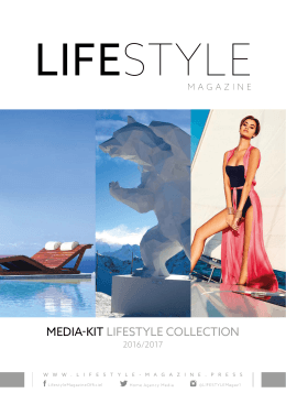 media kit lifestyle collection - le magazine agitateur de tendances