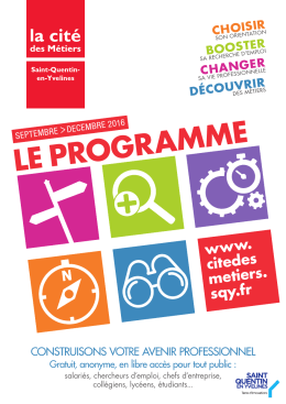 le programme - Saint-Quentin-en