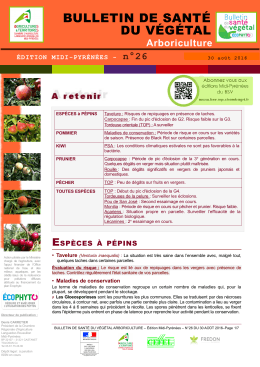 bulletin de santé du végétal - DRAAF Languedoc