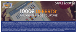 1000€ offerts - Bourse Direct