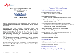 Programme et inscription