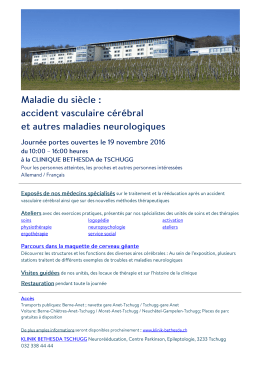 Page 1 Maladie du siècle : accident vasculaire cérébral et autres