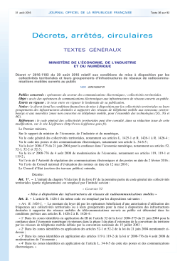 Décret n° 2016-1183 du 29 août 2016