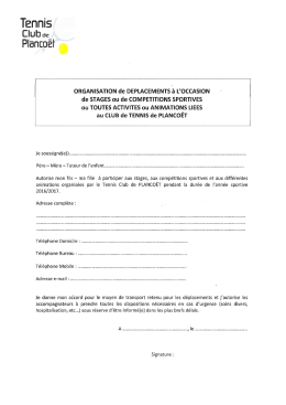 Autorisation parentale
