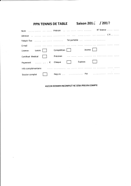 Fiche inscription 2016 2017