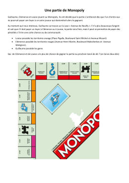 Une partie de Monopoly
