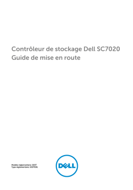 Contrôleur de stockage Dell SC7020 Guide de mise en route
