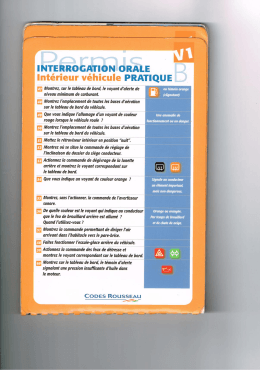 Questions Intérieurs 47 à 74 - Krystel Auto
