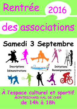 Samedi 3 Septembre - Judo Club Saint Georges sur Cher
