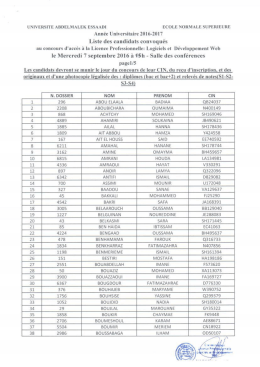 Télécharger la liste