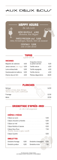 Page 1 …^U>< DE UX< E- CUL/T — HIEPIPY HOURS — De I 3h 6