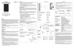 CR-R870-A (Indoor Proximity Reader) : Installation Guide