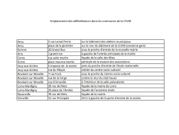 Prenez connaissance de l`emplacement des défibrillateurs sur votre