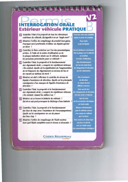 Questions Extérieurs 1 à 26 - Krystel Auto