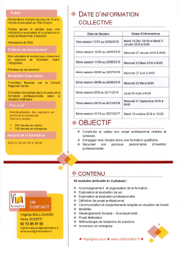 Page 1 O DATE D`INFORMATION Demandeurs d`emploi de plus de