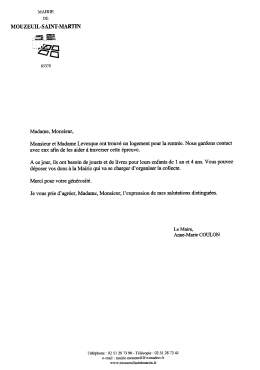 Page 1 MAIRIE DE MOUZEUIL-SAINT