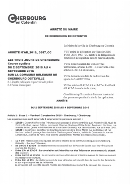 ici l`arrêté municipal correspondant.
