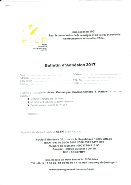 Nous vous invitons à soutenir l`action de notre association en en