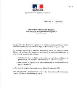 communiqué - Portail de l`Etat à Saint
