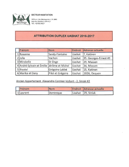 Duplex &agrave; Uashat