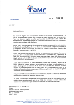 Télécharger la lettre adressée à Najat Vallaud-Belkacem